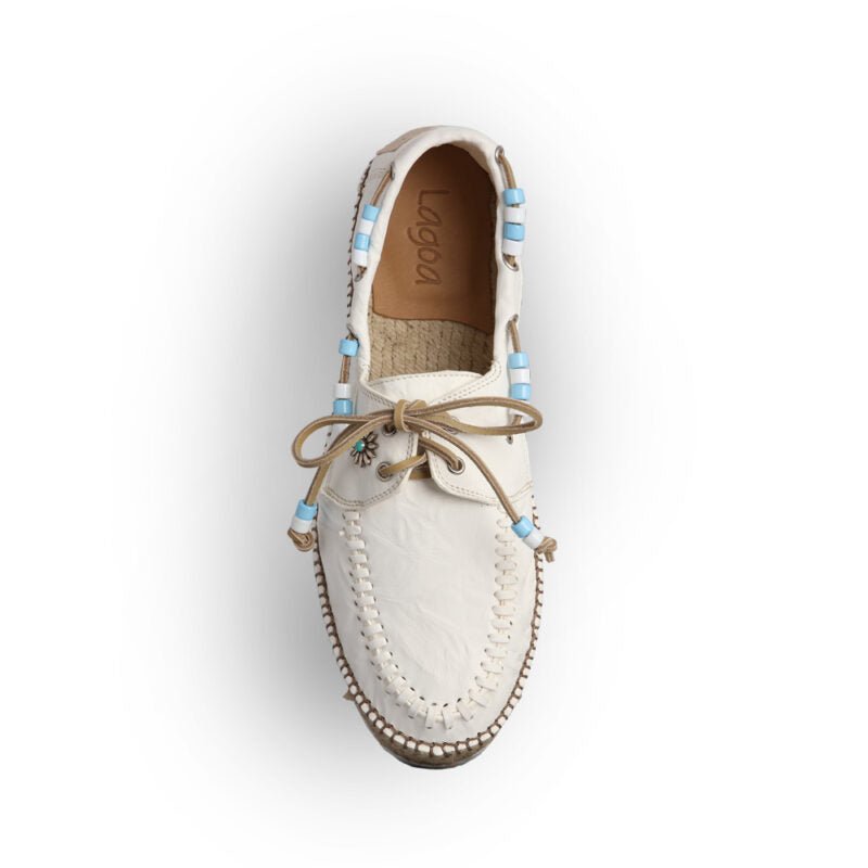 Scarpa topsider in pelle bianco - YES SHOPEspadrillasLAGOANAUTICO PARKER -IT 387587214652771
