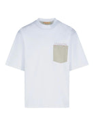 T-shirt bianca con taschino e logo - YES SHOPT-shirtMARNIHUMU0352QSUTC40600W01-IT 429961331776771