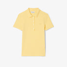 Polo da donna in piqué di cotone stretch gialla slim fit - YES SHOPPoloLACOSTEPF5462-IT 341234157313771