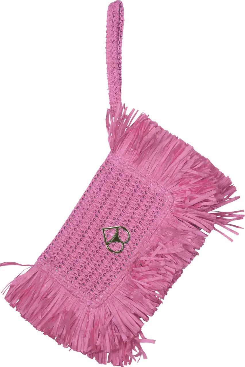 Pochette rosa intrecciata con frange - YES SHOPPochetteMISS BIKINIV6002A-Taglia unica5847999843771