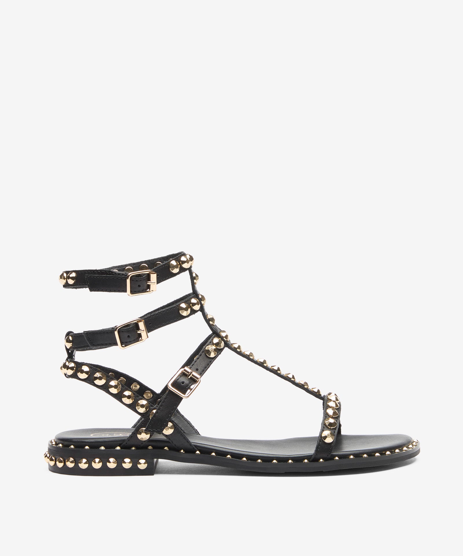 Sandalo alla schiava Play nero con borchie oro - YES SHOPSandaliASHPLAY-IT 36