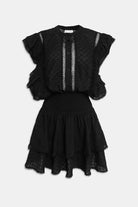 Mini abito boho nero con trasparenze - YES SHOPAbitiWEILI ZHENGS26DC01-XXS3267248182771