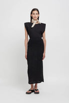 Gonna longuette nera tessuto goffrato - YES SHOPGonneWEILI ZHENGS26PG09-XXS3487248182771