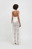Gonna lunga a sirena in macramè bianca - YES SHOPGonneWEILI ZHENGS26PG11-XXS