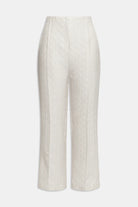 Pantalone bianco perla broccato alla caviglia - YES SHOPPantaloniWEILI ZHENGS26PL08-XXS7308248182771
