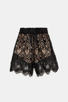 Pantaloncino bermuda nero macramè - YES SHOPShortsWEILI ZHENGS26PS05-XXS9808248182771