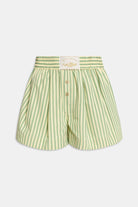 Shorts boxer in cotone a righe verdi - YES SHOPShortsWEILI ZHENGS26PS10-XXS