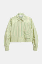 Camicia box fit a righe verdi - YES SHOPCamicieWEILI ZHENGS26SL11-XXS
