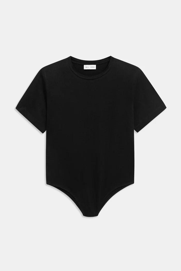 Body nero taglio t-shirt con spalline - YES SHOPBodyWEILI ZHENGS26TS07-XXS8077248182771