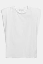 T-shirt bianca smanicata con spalline - YES SHOPT-shirtWEILI ZHENGS26TS09-XXS5767248182771