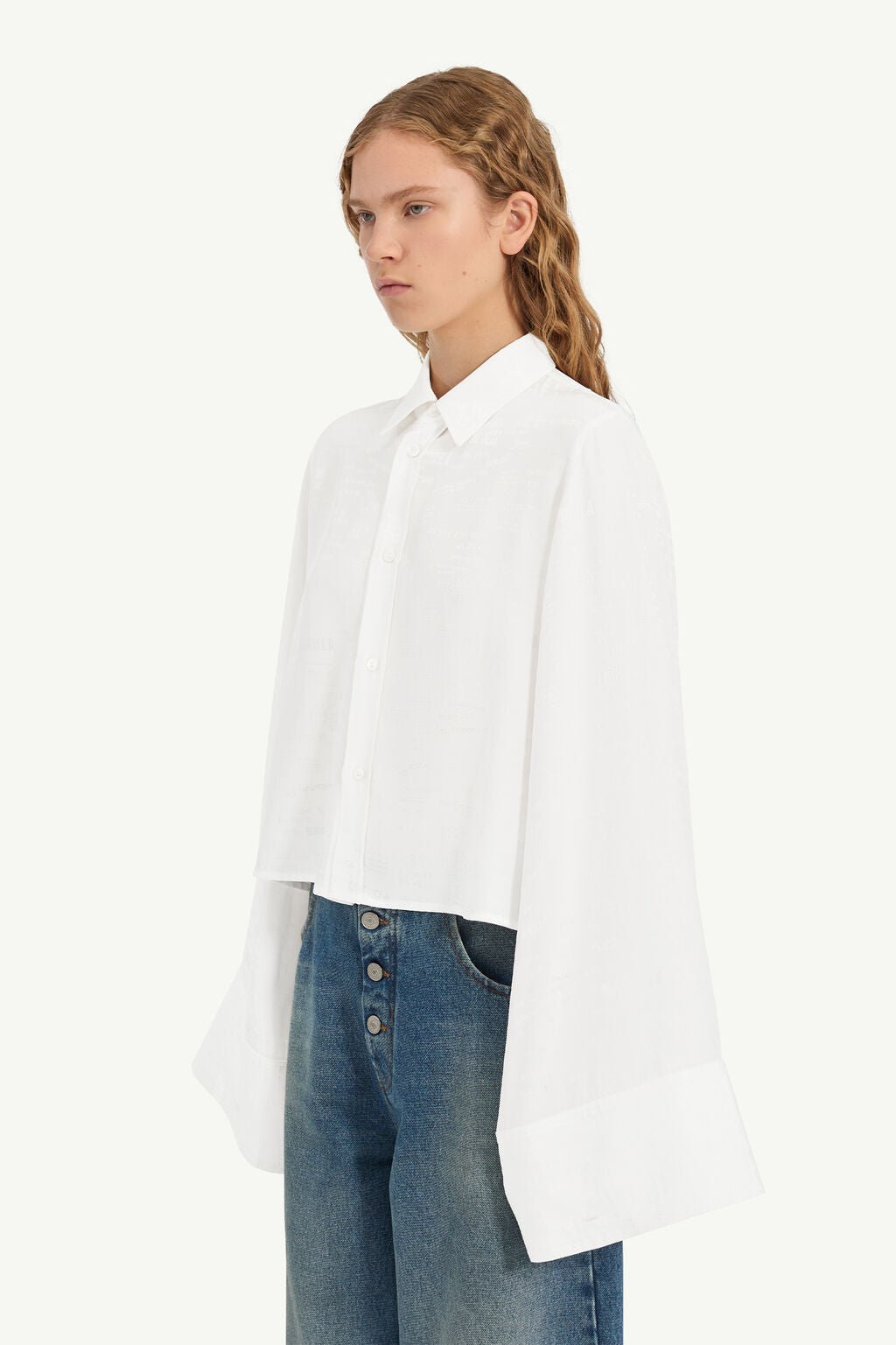 Camicia in jacquard MM6 bianca - YES SHOPCamicieMM6 MAISON MARGIELAS52DT0044M35737/0035-IT 349764118162771