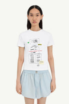 T-shirt con stampa grafica MM6 bianca - YES SHOPT-shirtMM6 MAISON MARGIELAS52GC0360M20185/100-XXS3669908162771