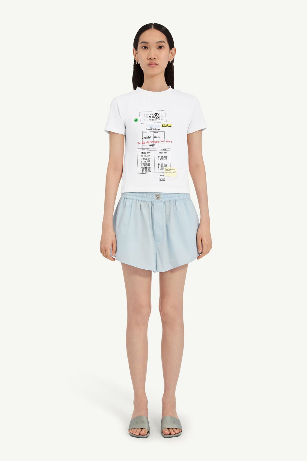 T-shirt con stampa grafica MM6 bianca - YES SHOPT-shirtMM6 MAISON MARGIELAS52GC0360M20185/100-XXS3669908162771