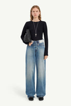 Jeans gamba dritta con risvolto in vita MM6 denim - YES SHOPJeansMM6 MAISON MARGIELAS52LA0271M30058/965-W242264118162771