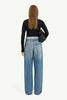 Jeans gamba dritta con risvolto in vita MM6 denim - YES SHOPJeansMM6 MAISON MARGIELAS52LA0271M30058/965-W242264118162771
