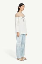T-shirt MM6 bianca con taglio trasparente bianco - YES SHOPT-shirtMM6 MAISON MARGIELAS626D0213/M35887-XXS4585549676771