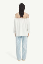 T-shirt MM6 bianca con taglio trasparente bianco - YES SHOPT-shirtMM6 MAISON MARGIELAS626D0213/M35887-XXS4585549676771