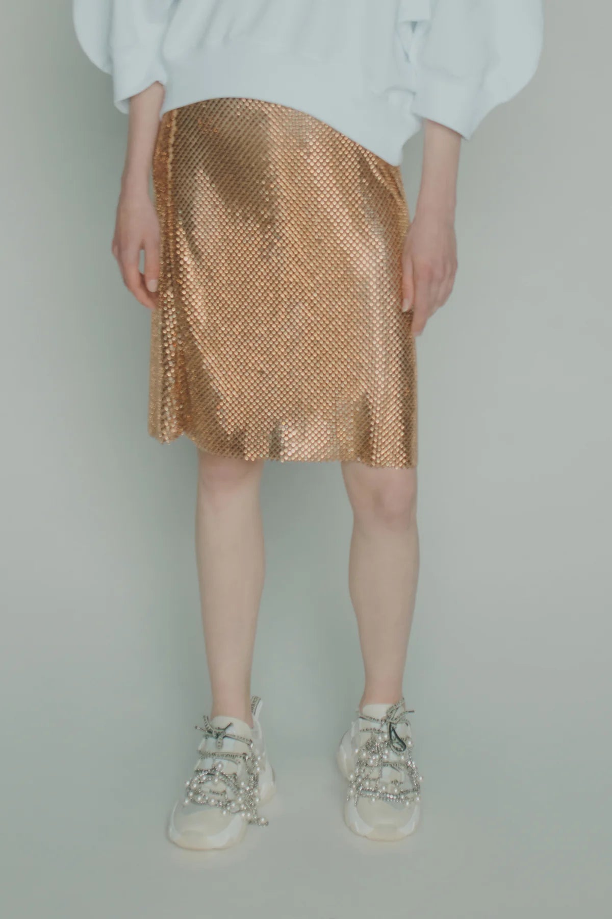 Gonna midi in rete di strass bronzo - YES SHOPGonneCIRCUS HOTELH6SS04-IT 341189908162771