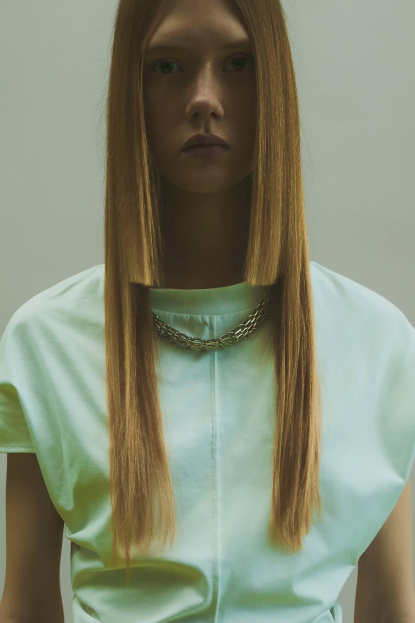 T-shirt bianca slim con collana gioiello removibile - YES SHOPT-shirtCIRCUS HOTELH6ST08-XXS8911108863771
