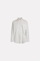 Camicia bianca cut out alle braccia e catena gioiello - YES SHOPCamicieCIRCUS HOTELH6SV03-IT 341389908162771