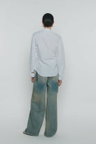 Camicia bianca doppia chiusura asimmetrica e spilla gioiello - YES SHOPCamicieCIRCUS HOTELH6SV05-IT 341811108863771