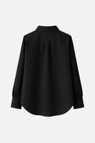 Camicia oversize nera con applicazioni - YES SHOPCamicieA PAPER KIDS6PKWOSI153-IT 341855448182771