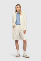 Shorts Paloma lungo panna gessato - YES SHOPShortsSEMICOUTUREY6SI60-IT 343300018162771