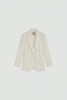 Giacca Candida monopetto panna gessata - YES SHOPGiaccheSEMICOUTUREY6SI53-IT 345099908162771