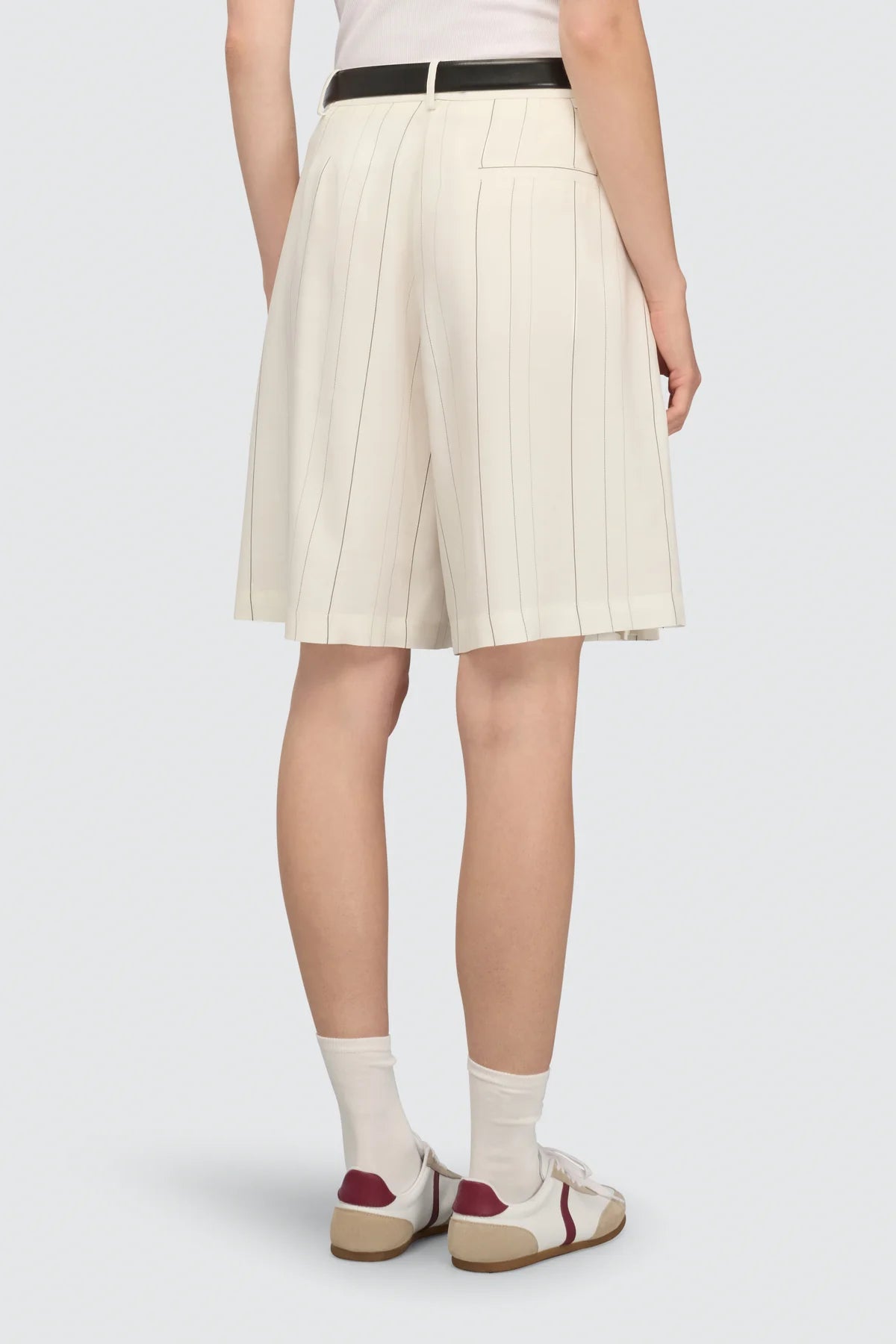 Shorts Paloma lungo panna gessato - YES SHOPShortsSEMICOUTUREY6SI60-IT 343300018162771