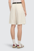Shorts Paloma lungo panna gessato - YES SHOPShortsSEMICOUTUREY6SI60-IT 343300018162771