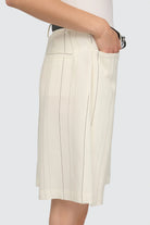 Shorts Paloma lungo panna gessato - YES SHOPShortsSEMICOUTUREY6SI60-IT 343300018162771