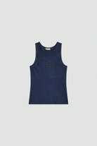 Canotta Rachel blu a costine effetto candeggiato - YES SHOPCanotteSEMICOUTUREY6SJ16-XXS1724118162771