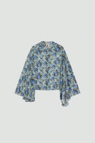 Blusa Thaila verde e azzurra con stampa floreale - YES SHOPBluseSEMICOUTUREY6SS03-IT 345100018162771