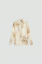 Camicia lunga Juana panna stampa floreale con cinturino e spacco laterale - YES SHOPCamicieSEMICOUTUREY6SS10-IT 34