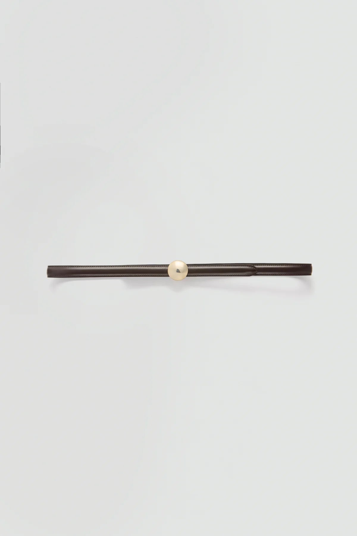 Cintura Yoana in pelle testa di moro con fibbia tonda - YES SHOPCintureSEMICOUTUREY6SX64-Taglia unica7444118162771