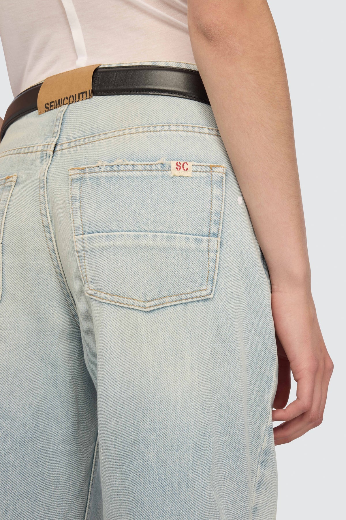 Jeans Delma in denim candeggiato con schizzi - YES SHOPJeansSEMICOUTUREY6SY40-W245734118162771