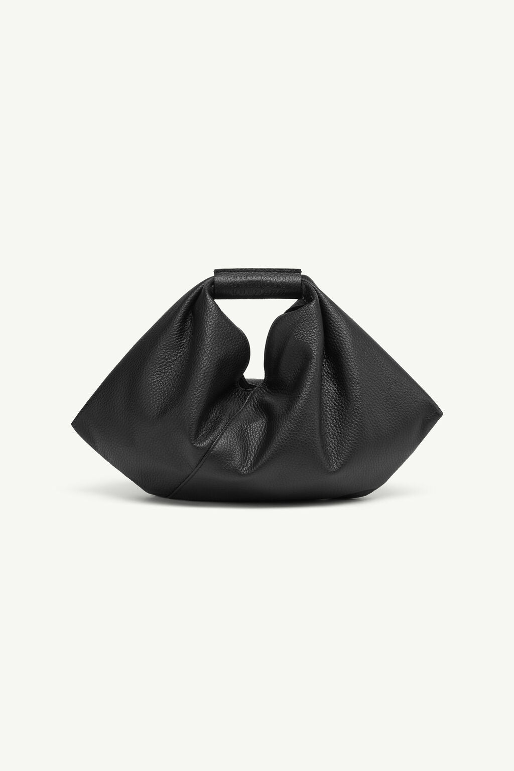 Borsa MM6 Mini in Pelle Japanese Draped Nera