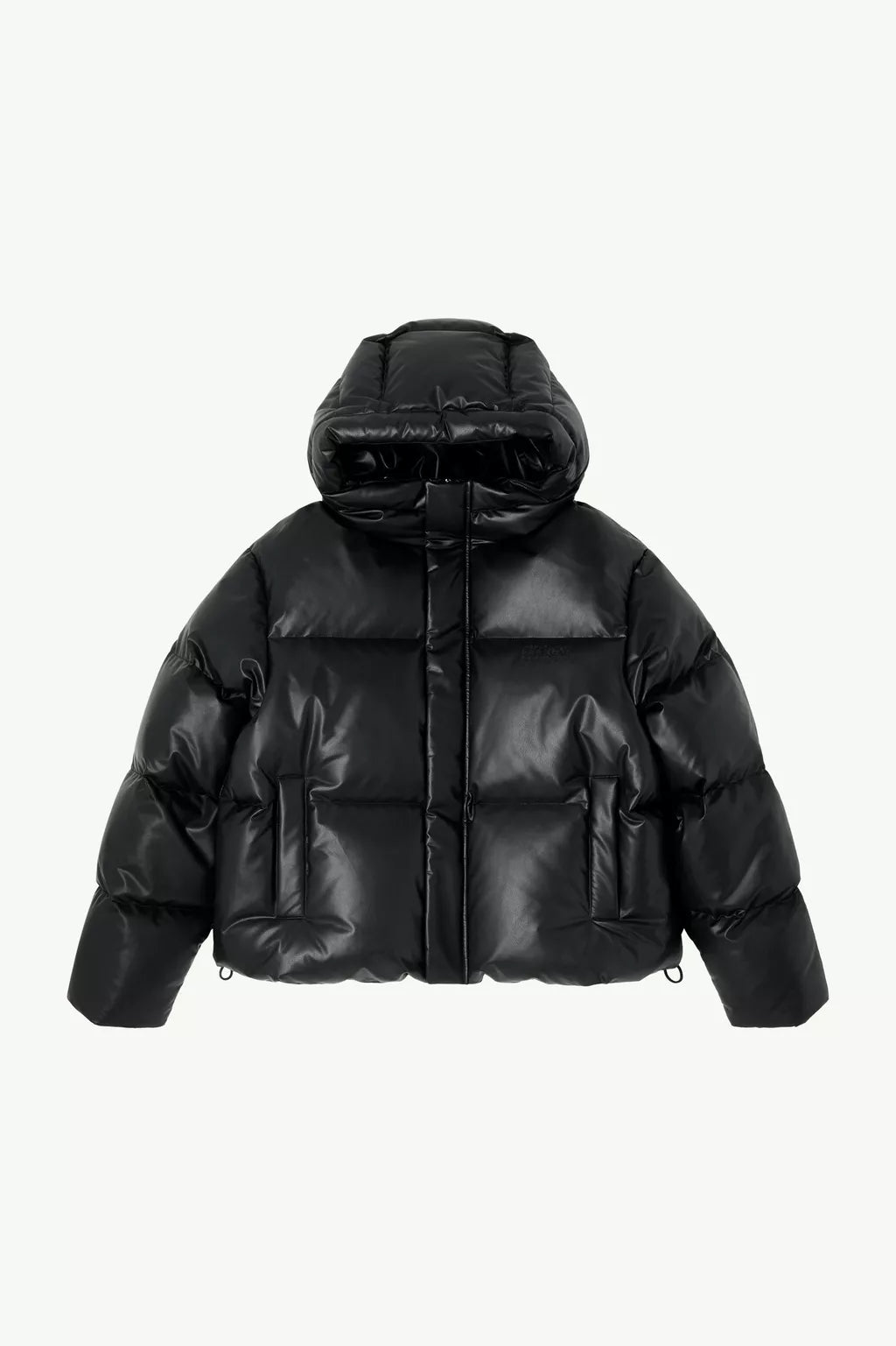 Piumino nero in pelle con cappuccio - YES SHOPPiuminiMM6 MAISON MARGIELASH0AM0098M36016900-IT 425242075569871