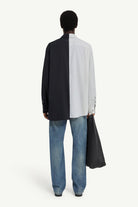 Camicia bicolore bianco e nero con stampa - YES SHOPCamicieMM6 MAISON MARGIELASH0DT0025MTN136961-IT 423752305742771