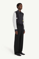 Pantalone nero in lana con vita ricostruita - YES SHOPPantaloniMM6 MAISON MARGIELASH0KA0062MTN133961-IT 425962305742771