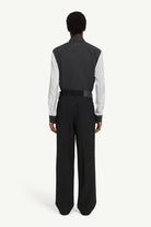Pantalone nero in lana con vita ricostruita - YES SHOPPantaloniMM6 MAISON MARGIELASH0KA0062MTN133961-IT 425962305742771
