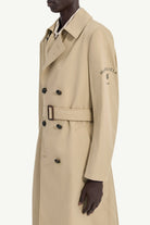 Trench doppiopetto beige con logo sul braccio - YES SHOPCappottiMM6 MAISON MARGIELASH2AH0018 M35858-IT 425537292282771