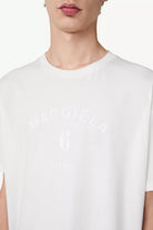 T-shirt bianca con stampa "MARGIELA 6" - YES SHOPT-shirtMM6 MAISON MARGIELASh2GC0048 M20048-XXS6962075569871
