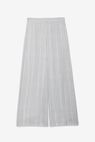 Pantaloni palazzo azzurri in raso di viscosa gessato effetto pennellato - YES SHOPPantaloniOTTOD'AMETP0058-IT 34