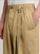 Pantalone con elastico in vita e piega alta beige - YES SHOPPantaloniMARNIPUMU0347G0USCZ2900W51-IT 42
