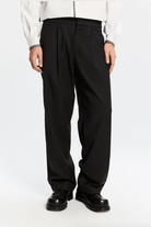 Pantalone loose fit nero con elastico in vita - YES SHOPPantaloniBONSAIPT005V1-XXS1489954952971