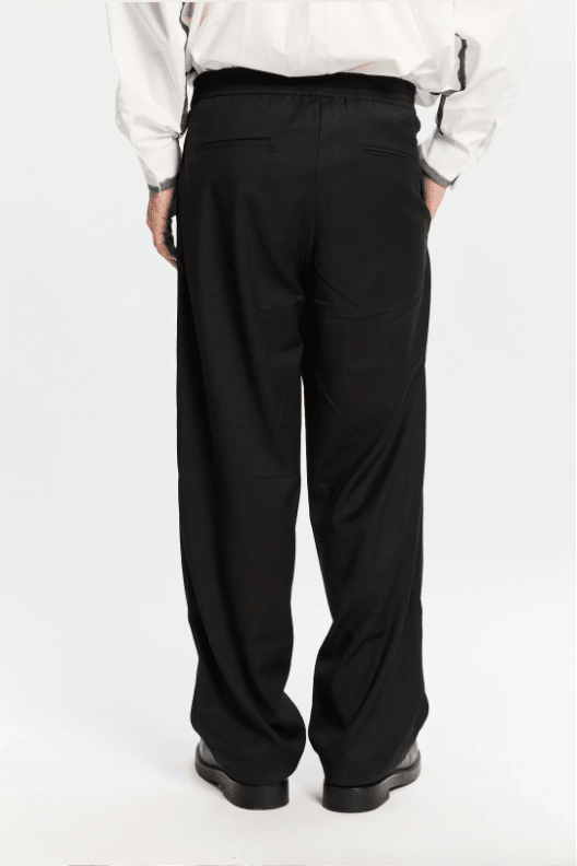 Pantalone loose fit nero con elastico in vita - YES SHOPPantaloniBONSAIPT005V1-XXS1489954952971