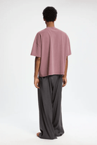 T-shirt bordeaux con logo stilizzato - YES SHOPT-shirtBONSAITS001002-XXS5979954952971