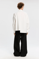 Camicia bianca asimettrica con cravatta - YES SHOPCamicieBONSAISH005-XXS3469954952971