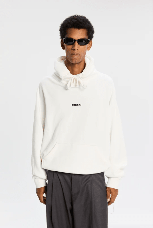 Felpa hoodie box logo classic bianco - YES SHOPFelpeBONSAISW003001-XXS5118854952971